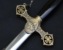 Carica l&#39;immagine nel visualizzatore di Gallery, Knight of St. John Masonic Sword Brass Gold 38&quot; | Regalia Lodge