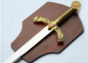 Knight Templar Cross Sword W/ Wall Mount & Scabbard 42.7" | Regalia Lodge