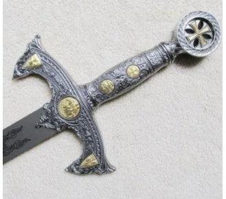 12th Century Espada Knights Templar Sword W/ Plaque 48