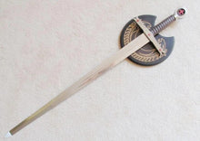 Load image into Gallery viewer, Knight Templar Red Cross Sword W/ Crescent Wall Mount 40&quot; | Regalia Lodge