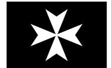 Load image into Gallery viewer, Knights of Malta Masonic Flag Black | Regalia Lodge