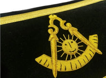 Load image into Gallery viewer, Masonic Traditional Past Master Round Apron Bullion Hand Embroidered | Regalia Lodge