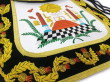 Load image into Gallery viewer, Masonic Traditional Past Master Round Apron Bullion Hand Embroidered | Regalia Lodge