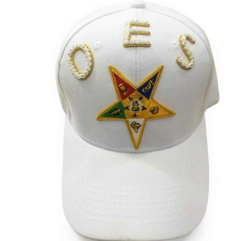 OES Order of the Eastern Star White Baseball Cap | Regalia Lodge