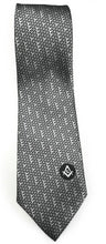 Charger l&#39;image dans la galerie, Masonic Regalia Black White Freemasons Tie | Regalia Lodge