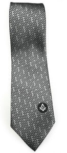 Masonic Regalia Black White Freemasons Tie | Regalia Lodge