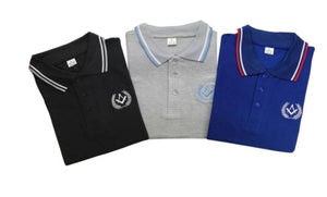 Polo Shirt with Square Compass Embroidery Logo [Black, Grey, Blue] | Regalia Lodge