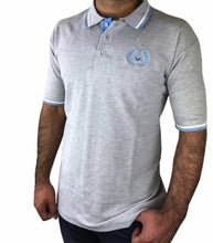 Load image into Gallery viewer, Polo Shirt with Square Compass Embroidery Logo [Black, Grey, Blue] | Regalia Lodge