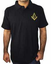 Load image into Gallery viewer, Classic Polo Shirt with Embroidered Square Compass &amp; G [Multiple Colors] | Regalia Lodge