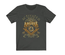Cargar imagen en el visor de la galería, Activated by Light Masonic T-Shirt | Regalia Lodge