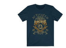 Cargar imagen en el visor de la galería, Activated by Light Masonic T-Shirt | Regalia Lodge