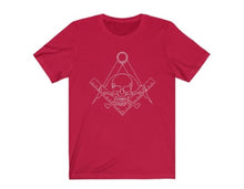 Load image into Gallery viewer, Skull &amp; Bones Widow&#39;s Son Masonic T-Shirt | Regalia Lodge