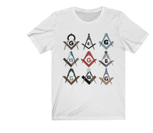 画像をギャラリービューアに読み込む, Square &amp; Compass Symbols Masonic T-Shirt | Regalia Lodge