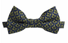 Load image into Gallery viewer, Masonic Regalia Silk Bow Tie with Square and Compass | Regalia Lodge