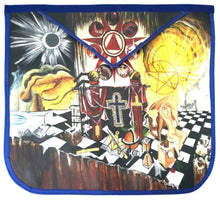 Load image into Gallery viewer, Hand-Painted Masonic Lambskin Apron Customized | Regalia Lodge