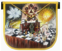Load image into Gallery viewer, Hand-Painted Masonic Lambskin Apron Customized | Regalia Lodge