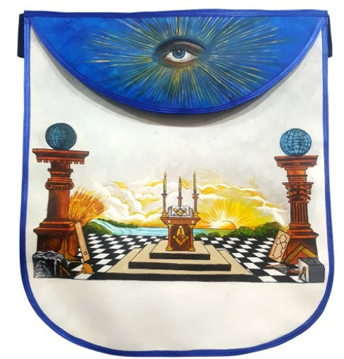 Custom Hand-Painted Scottish Rite Masonic Apron | Regalia Lodge