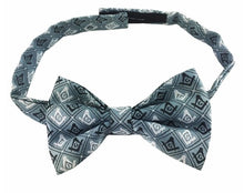 Load image into Gallery viewer, Masonic 100% Silk Woven Craft Bow Tie with Square Compass &amp; G Green | Regalia Lodge