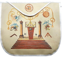 Carica l&#39;immagine nel visualizzatore di Gallery, 19th Century Inspired Hand-Painted Masonic Apron | Regalia Lodge