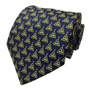 New Design Masonic Royal Arch Tie with Gold Triple Tau Freemasons Necktie | Regalia Lodge