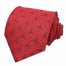 Load image into Gallery viewer, Masonic Royal Arch Red Tie new design Triple Taus | Regalia Lodge