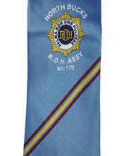 Load image into Gallery viewer, Masonic Blue Tie with lodge logo | Regalia Lodge