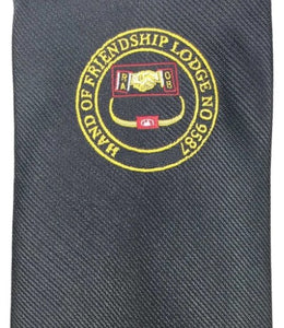 Masonic Tie with Lodge logo | Regalia Lodge