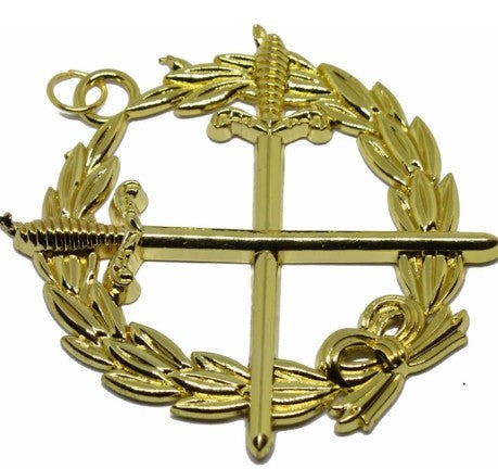 Masonic Double Sword Collar Grand Lodge Jewel - Inner Guard / Inside Sentinel | Regalia Lodge