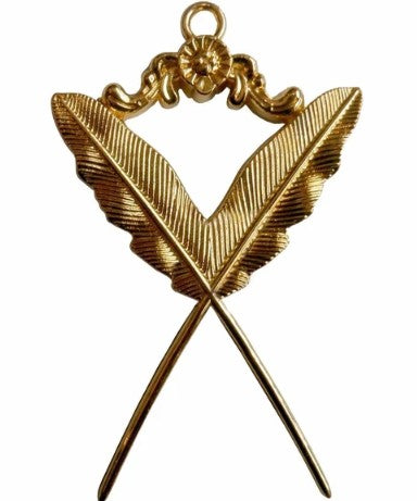 Masonic Gold Collar Jewel - Secretary | Regalia Lodge