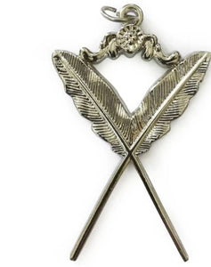 Masonic Silver Collar Jewel - Secretary | Regalia Lodge