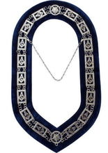 Load image into Gallery viewer, Masonic Master Mason &quot;G&quot; Chain Collar - Gold/Silver on Blue + Free Case | Regalia Lodge