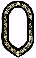 Charger l&#39;image dans la galerie, Rose Croix - Regalia Chain Collar - Gold/Silver on Blue + Free Case | Regalia Lodge