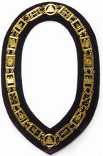 Load image into Gallery viewer, Royal Arch - Masonic Chain Collar - Gold/Silver On Purple + Free Case | Regalia Lodge