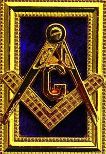 Grand Lodge - Rhinestones Chain Collar - Gold/Silver on Purple Velvet | Regalia Lodge