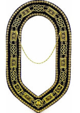 Load image into Gallery viewer, Grand Lodge - Chain Collar with Rhinestones - Gold/Silver on Purple Velvet | Regalia Lodge