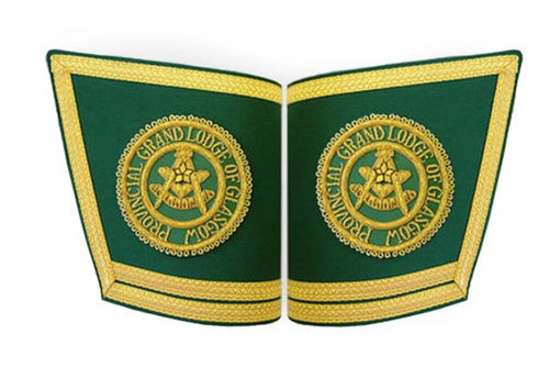 Masonic Gauntlets Cuffs - Embroidered With Double Braid | Regalia Lodge
