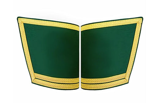 Masonic Gauntlets Cuffs - Plain With Double Braid | Regalia Lodge