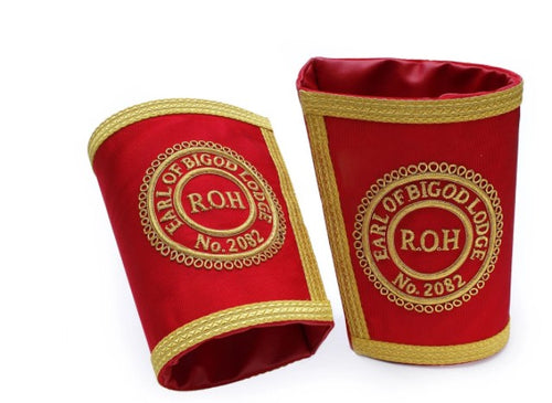 Masonic Gauntlets Cuffs - Embroidered | Regalia Lodge