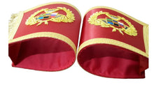 Cargar imagen en el visor de la galería, Past Grand High Priest Gauntlet Cuff Set, Royal Arch PGHP Masonic Cuffs | Regalia Lodge