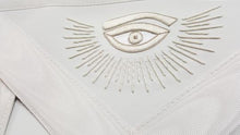 Load image into Gallery viewer, White Master Mason Masonic regalia Apron with Tassels | Regalia Lodge