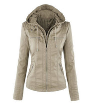Afbeelding in Gallery-weergave laden, Women&#39;s Short Leather Pu Leather Jacket