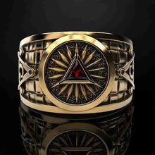 Afbeelding in Gallery-weergave laden, Men&#39;s Punk Mason Masonic Ring Freemasons Fashion Ring masons Symbol Ring