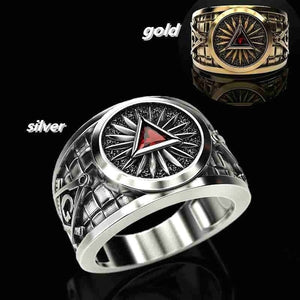 Men's Punk Mason Masonic Ring Freemasons Fashion Ring masons Symbol Ring