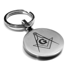 Load image into Gallery viewer, - Masonic Keychains - Freemason Keychain - Black Masonic Pendant Key Rings - Freemasons Masonic Key ring A great gift for masons -  masonic desk items