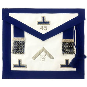 Pennsylvania Regulation 13"x15" - Past Master - Masonic Hand Embroidered Apron | Regalia Lodge