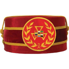 Cargar imagen en el visor de la galería, Royal Arch Grand Past High Priest PHP Wreath Cap Red | Regalia Lodge