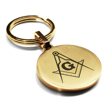 Charger l&#39;image dans la galerie, - Masonic Keychains - Freemason Keychain - Black Masonic Pendant Key Rings - Freemasons Masonic Key ring A great gift for masons -  masonic desk items