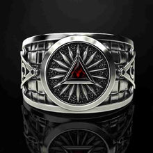 Cargar imagen en el visor de la galería, Men&#39;s Punk Mason Masonic Ring Freemasons Fashion Ring masons Symbol Ring