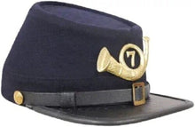 Load image into Gallery viewer, civil war union 7th Connecticut Volunteers kepi All Sizes Available ! Civil war kepi Confederate kepI, civil war union infantry uniform civil war uniforms for sale Confederate Artillery Kepi Civil War hat union cavalrhat civil war union kepi Men civil war kepi kepi hat for sale  authentic civil war hats for sale  civil war hardee hat for sale  civil war kepi original  union forage cap  civil war forage cap vs kepi