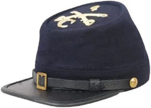 SIMPLE CAVALRY '4' 'C' Us civil war union 4th Massachusetts Cavalry kepi | Regalia Lodge